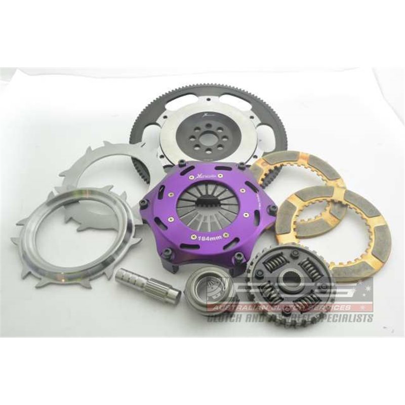 Xtreme Performance - 184mm Spring Ceramic Twin Plate Clutch Kit Incl Flywheel HONDA INTEGRA 2.0 147KW (2001-2004)
